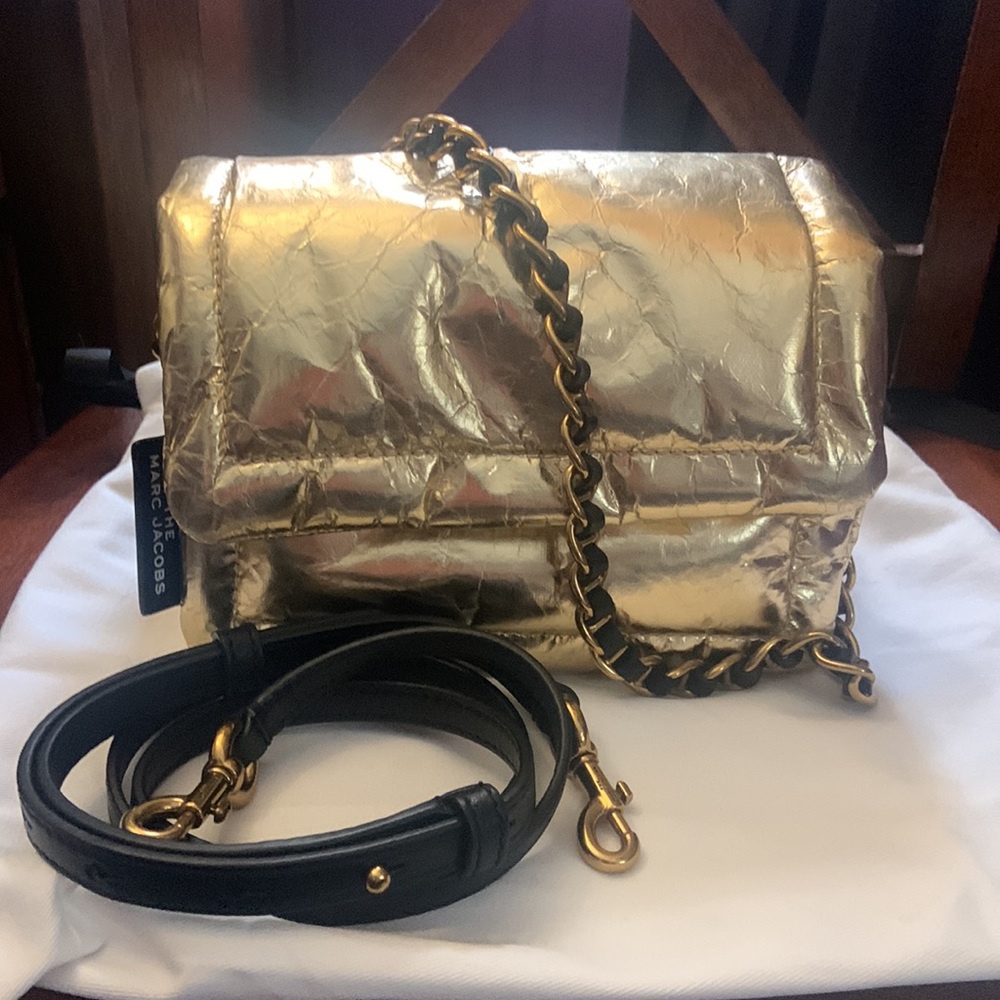 Marc Jacobs METALLIC Mini Pillow Bag